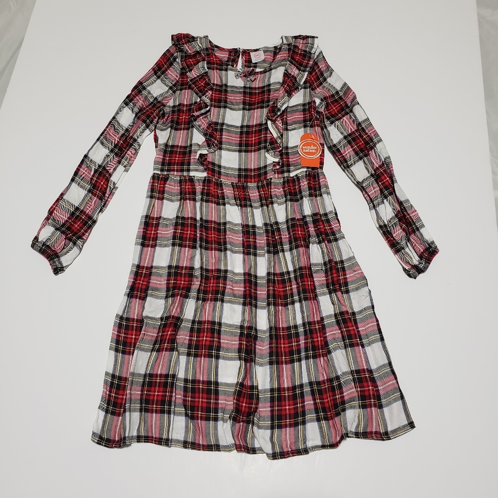 Wonder Nation Girls Ruffle Dress.